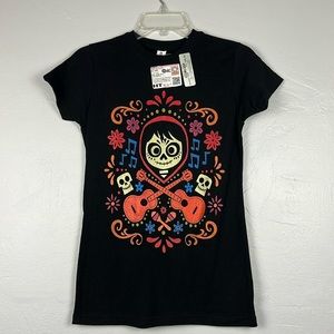 NWT Disney Pixar Coco Black Shirt Size S